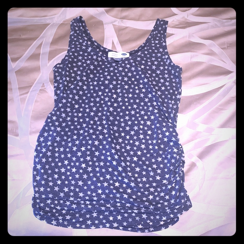 Old Navy Maternity Tank Blue Star Large